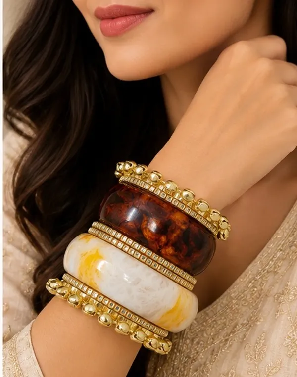 Gold_Tone_Multicolor_Bangle_Set_For_Women