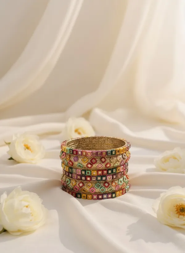 Multicolor_Traditional_Bangle_Set_For_Women