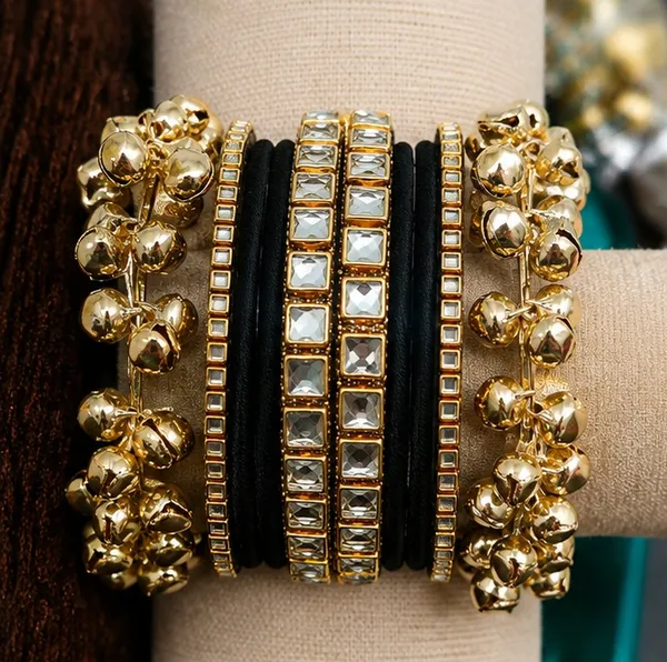 Gold_Tone_Ghungroo_Bangle_Set_For_Women