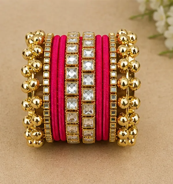 Red_Gold_Tone_Embellished_Bangle_Set_For_Women