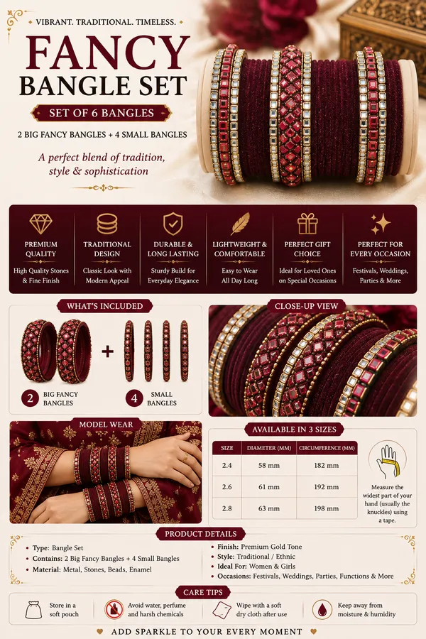 Maroon_Stone_Embellished_Bangle_Set_For_Women