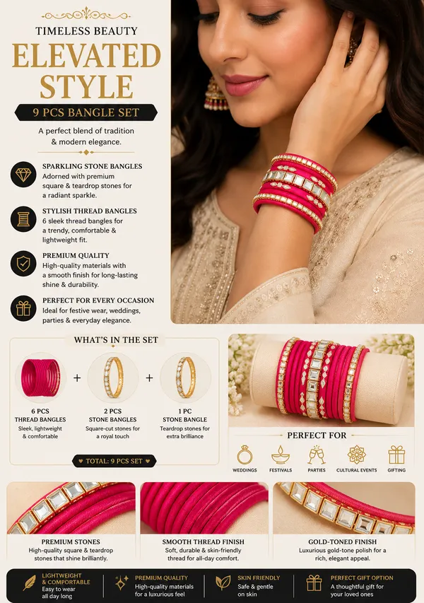 Red_Thread_Stone_Bangle_Set_For_Women
