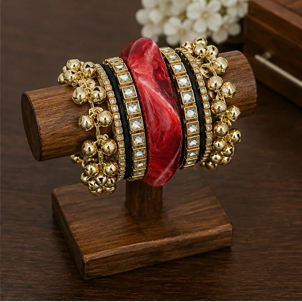 Red_Ghungaroo_Stone_Bangle_Set_For_Women