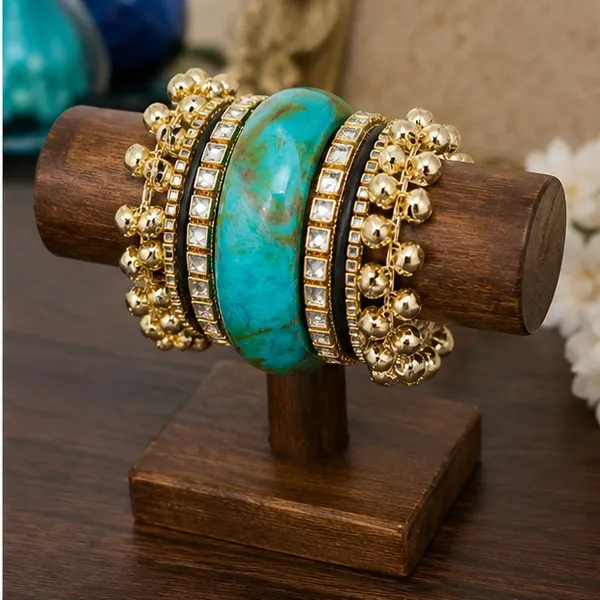 Gold_Tone_Traditional_Bangle_Set_For_Women