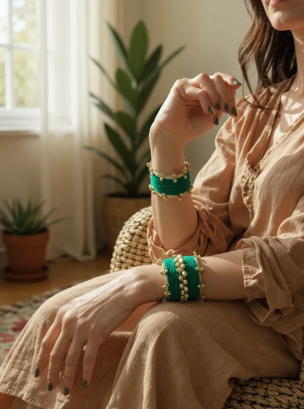 Green_Aluminium_Traditional_Bangle_Set_For_Women