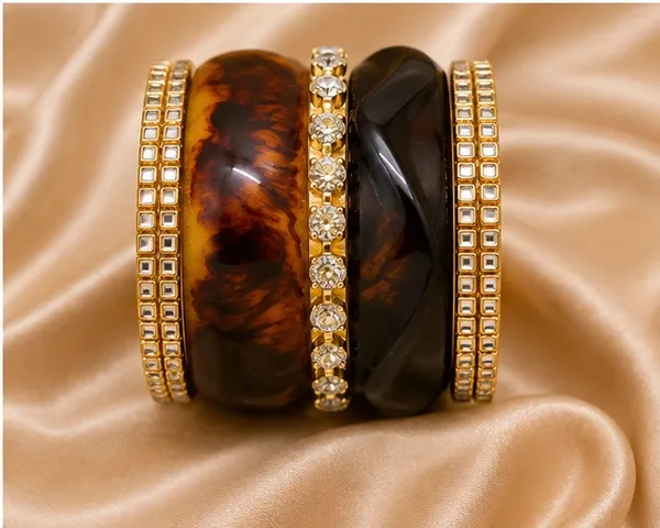 Black_Brown_Gold_Tone_Embellished_Bangle_Set_For_Women