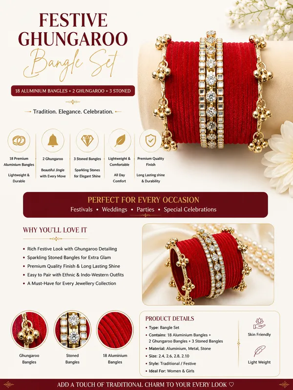 Red_Aluminum_Traditional_Bangle_Set_For_Women