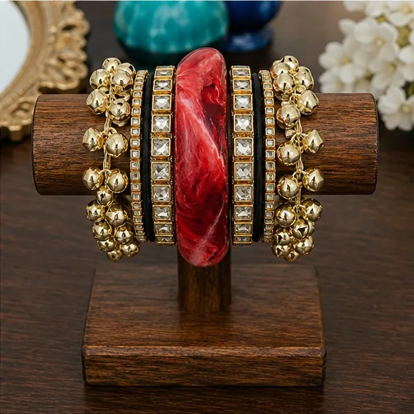 Red_Ghungaroo_Stone_Bangle_Set_For_Women