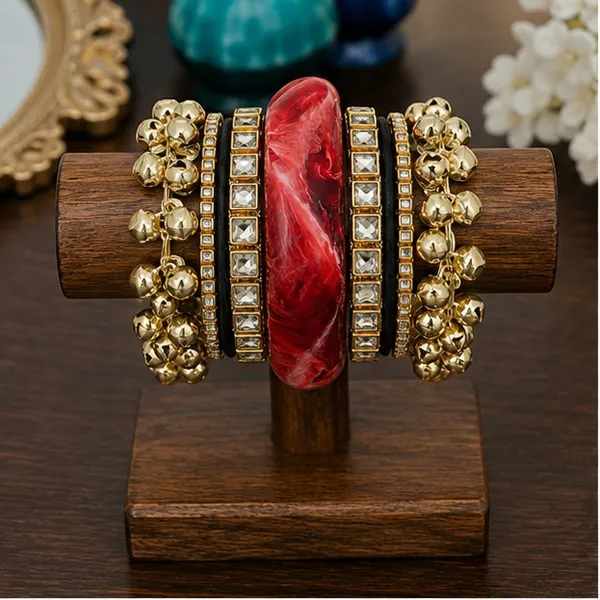 Red_Ghungaroo_Stone_Bangle_Set_For_Women