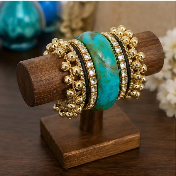 Gold_Tone_Traditional_Bangle_Set_For_Women