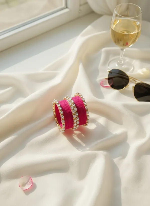 Pink_Aluminium_Traditional_Bangle_Set_For_Women
