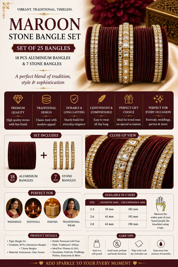 Maroon_Stone_Bangle_Set_For_Women