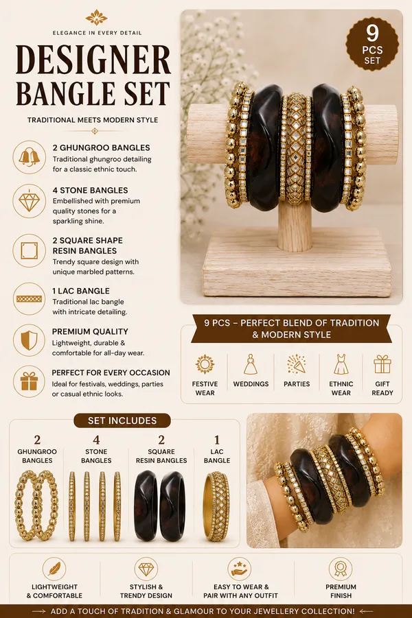 Gold_Tone_Resin_Designer_9_Piece_Bangle_Set_For_Women