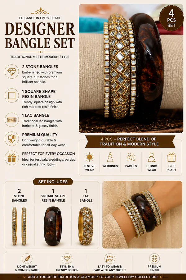 Gold_Tone_Designer_Bangle_Set_For_Women