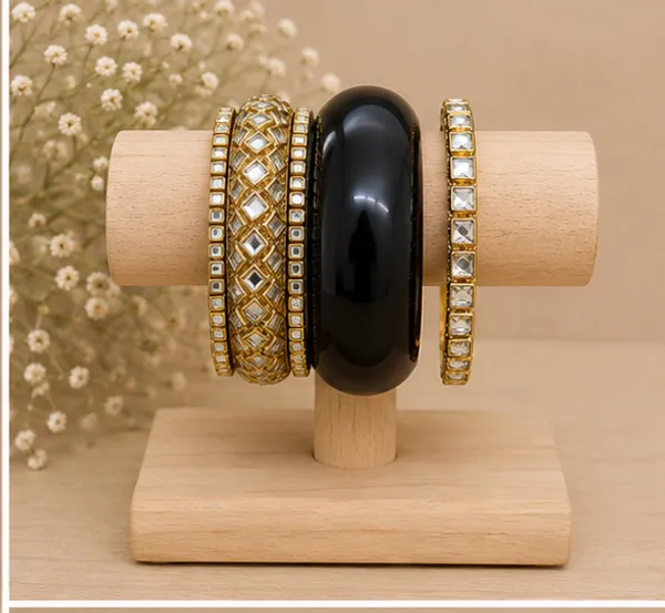 Gold_Tone_Stone_Resin_And_Lac_Bangle_Set_For_Women
