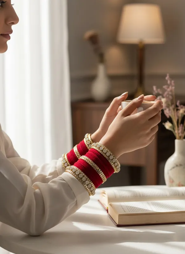 Red_Embellished_Bangle_Set_For_Women