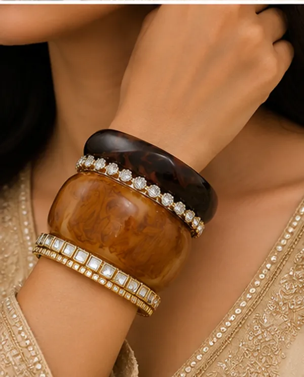 Brown_Marble_Effect_Stone_Studded_Bangle_Set_For_Women