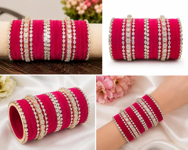 Red_Velvet_Stone_Studded_Bangle_Set_For_Women