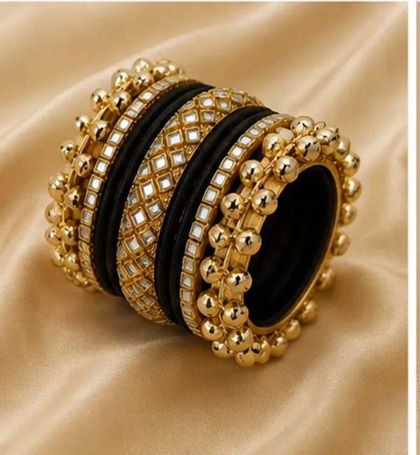 Gold_Tone_Traditional_Bangle_Set_For_Women