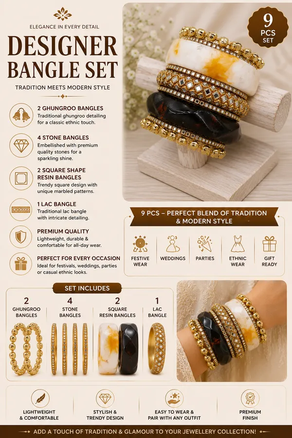 Gold_Tone_Designer_Bangle_Set_For_Women