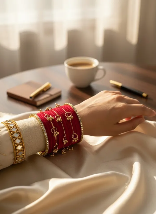 Red_Traditional_Bangle_Set_For_Women