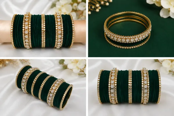Green_Velvet_Embellished_Bangles_Set_For_Women