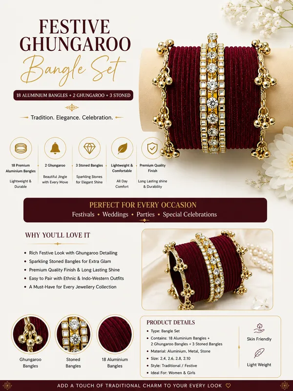 Maroon_Aluminum_Ghungaroo_Bangle_Set_For_Women