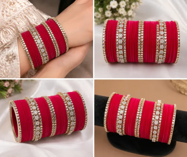 Red_Embellished_Bangle_Set_For_Women