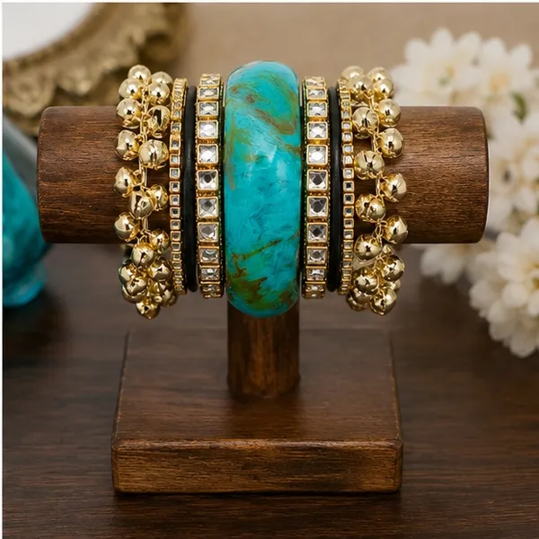 Gold_Tone_Traditional_Bangle_Set_For_Women