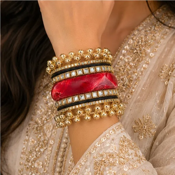 Red_Ghungaroo_Stone_Bangle_Set_For_Women