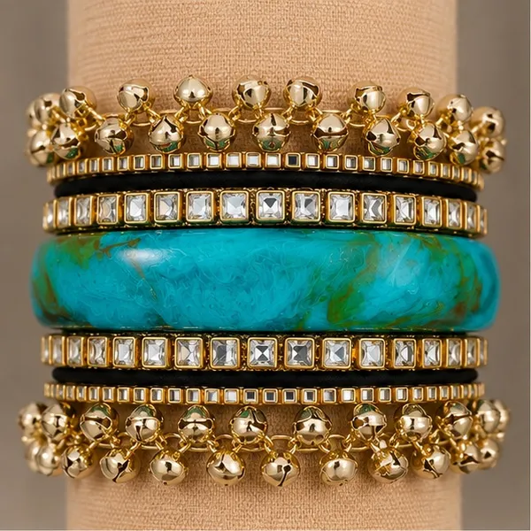 Gold_Tone_Traditional_Bangle_Set_For_Women