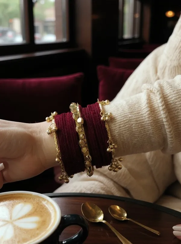 Maroon_Aluminium_Kashmiri_Bangle_Set_For_Women