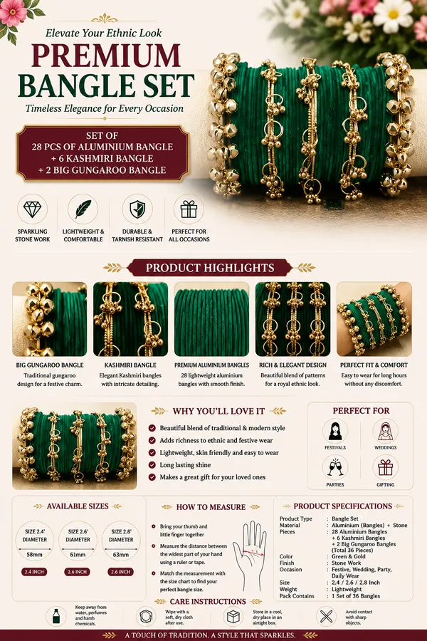 Green_Velvet_Embellished_Bangle_Set_For_Women
