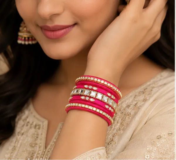Red_Thread_Stone_Bangle_Set_For_Women