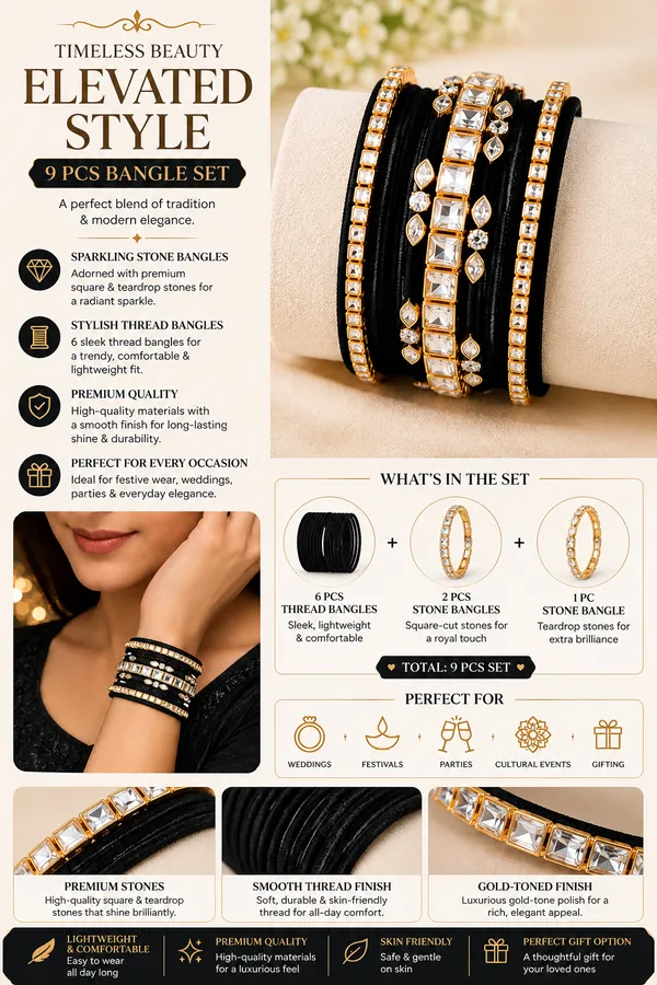 Black_Thread_Stone_Bangle_Set_For_Women