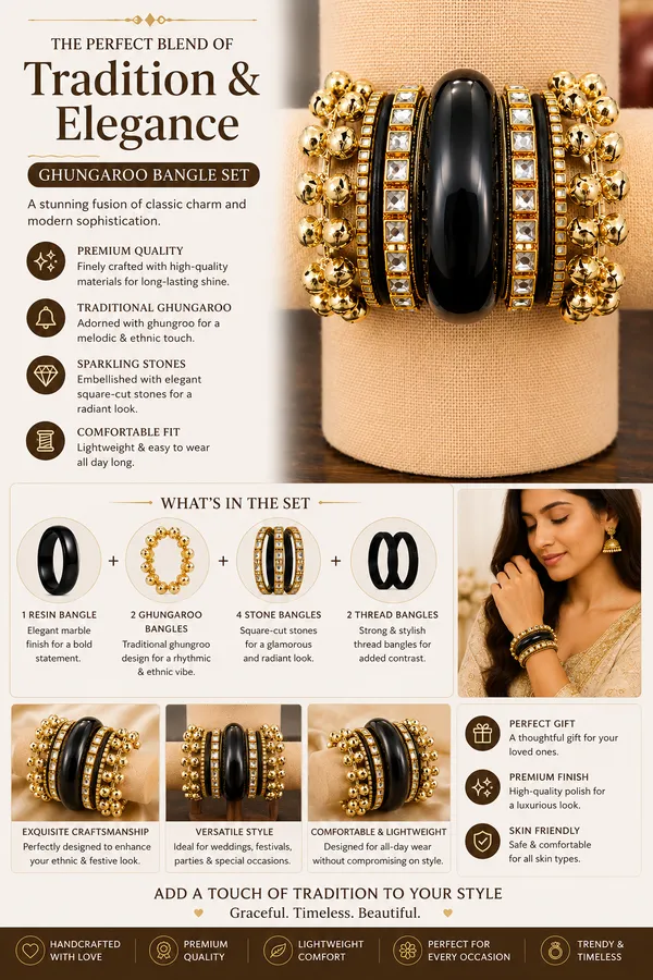 Black_Gold_Tone_Traditional_Bangle_Set_For_Women