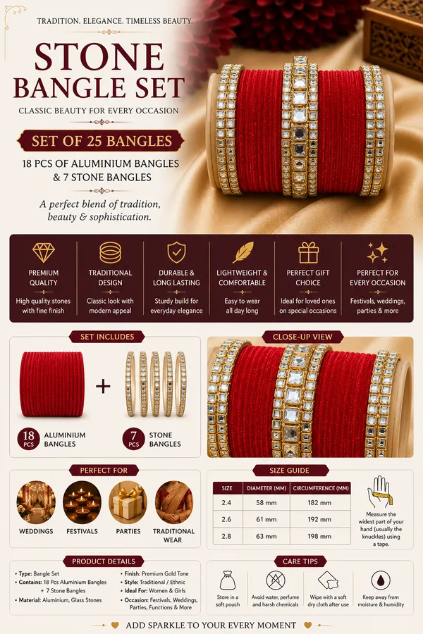 Red_Traditional_Stone_Bangle_Set_For_Women