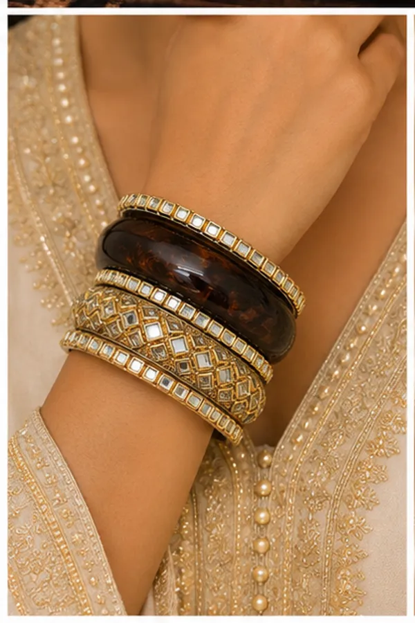 Gold_Tone_Designer_Bangle_Set_For_Women