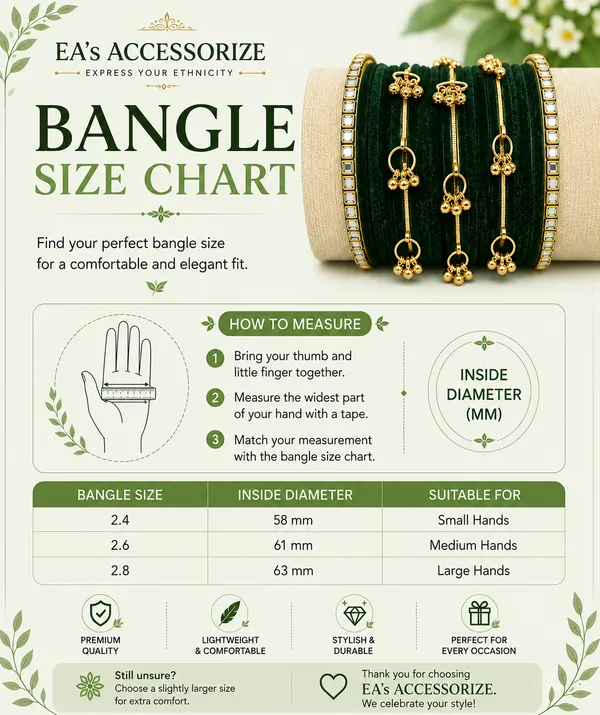 Green_Gold_Tone_Floral_Bangle_Set_For_Women