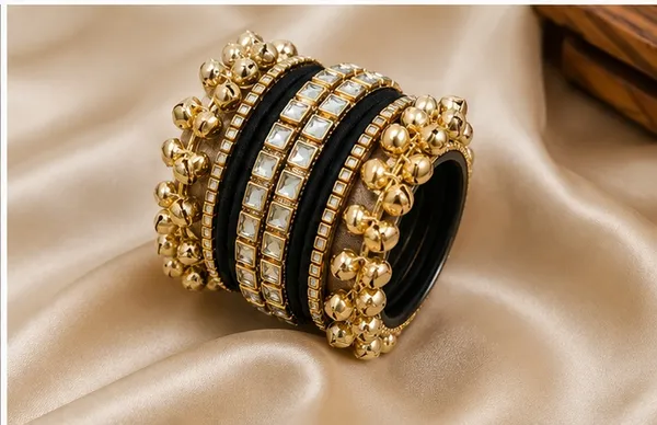 Gold_Tone_Ghungroo_Bangle_Set_For_Women