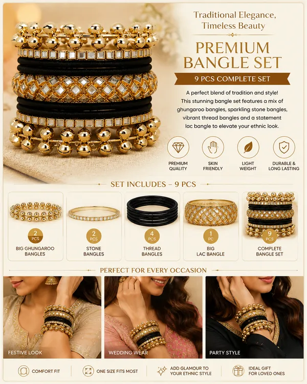 Gold_Tone_Traditional_Bangle_Set_For_Women