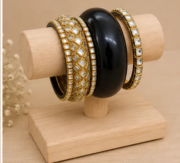 Gold_Tone_Stone_Resin_And_Lac_Bangle_Set_For_Women