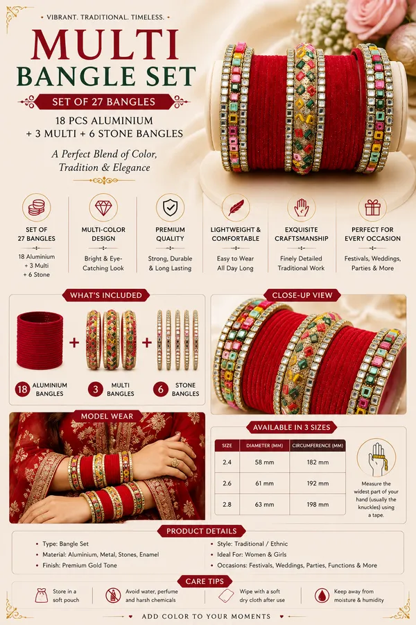 Red_Multi_Color_Stone_Bangle_Set_For_Women
