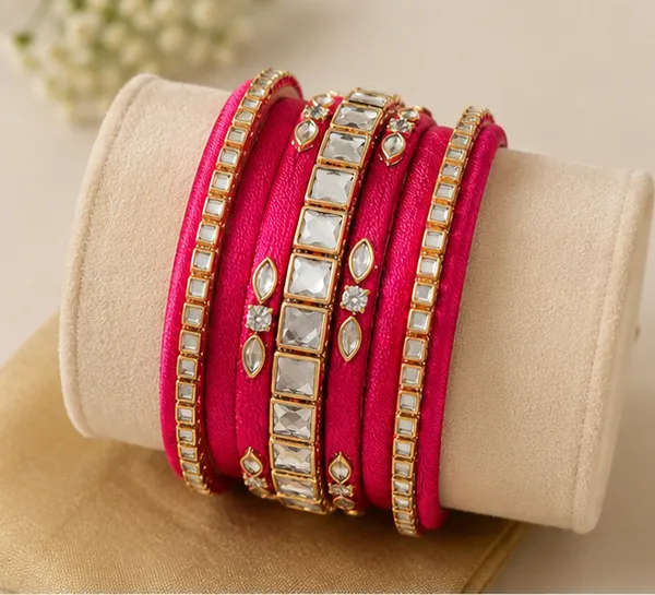 Red_Thread_Stone_Bangle_Set_For_Women