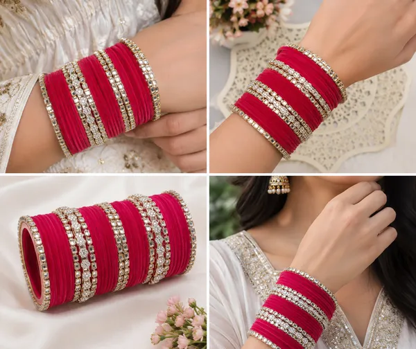Red_Embellished_Bangle_Set_For_Women
