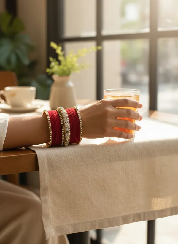 Red_Velvet_Embellished_Bangle_Set_For_Women