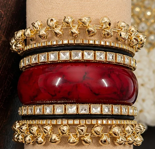 Red_Gold_Tone_Embellished_Bangle_Set_For_Women
