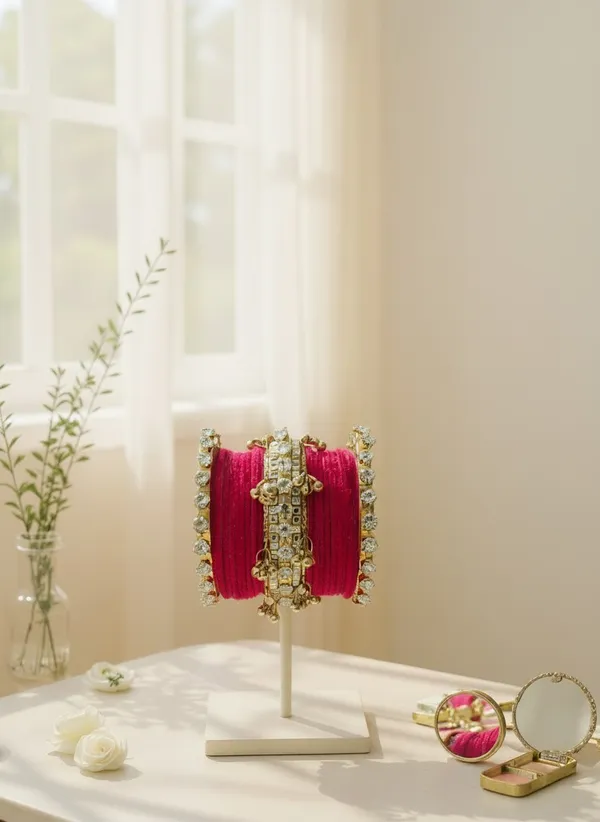 Red_Aluminium_Traditional_Bangle_Set_For_Women