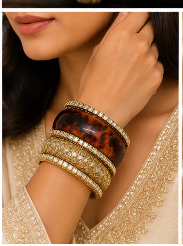 Gold_Tone_Stone_Resin_Lac_Bangle_Set_For_Women