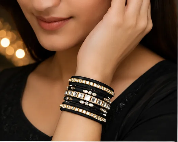 Black_Thread_Stone_Bangle_Set_For_Women